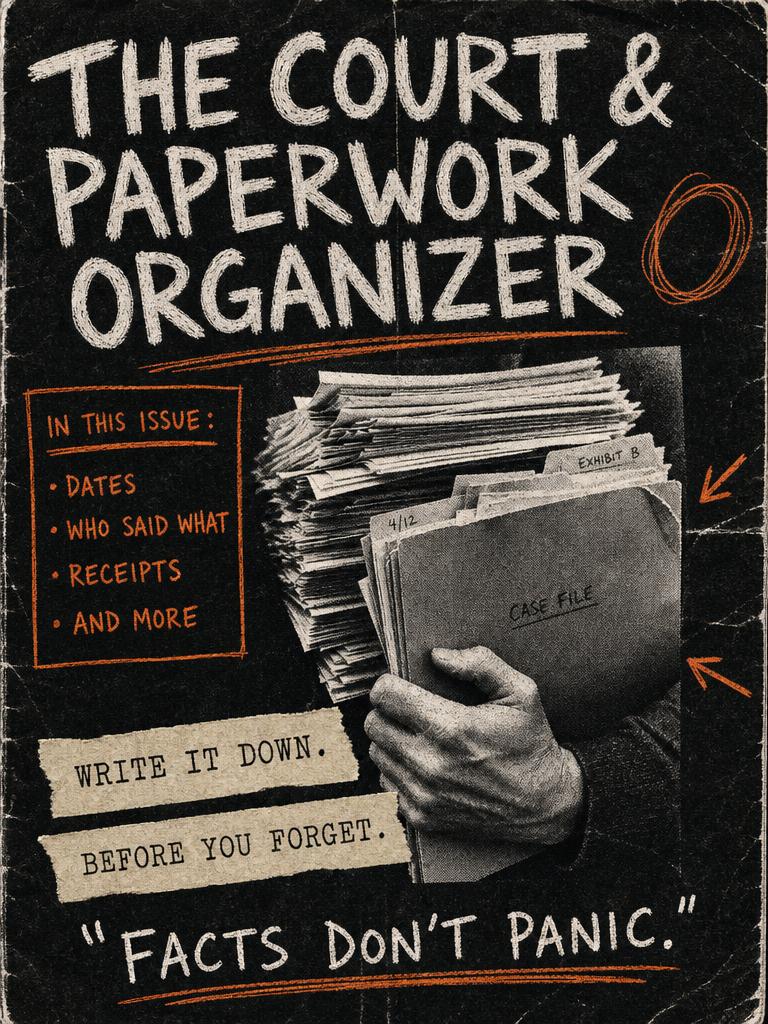 Cover of The Court & Paperwork Organizer